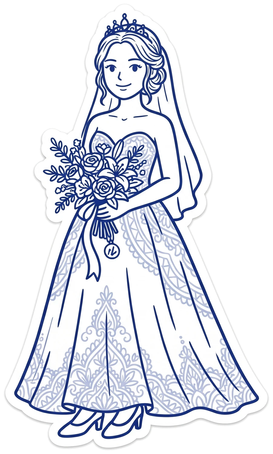 Ilustrasi Mempelai Wanita